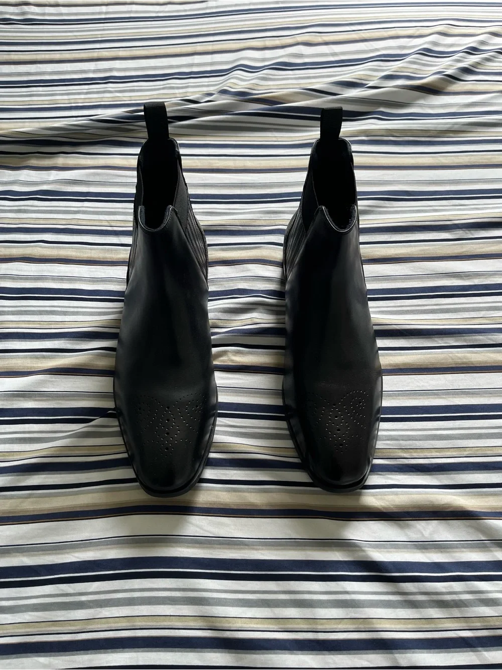 Stacy Adams Black Plain Toe Chelsea Boots | Men’s Size 13 | Like New